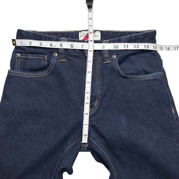 Best Made Co. | Men | Raw Selvedge Dark Wash Slim Straight Denim Jeans | 28x30 - Picture 4 of 13